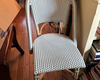 #18 Plastic Weave Arch Back Bamboo Chair $30.00