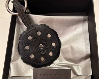 #130	Bottega Venetta black purse charm NWT and box	 $80.00 
