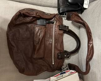 #33 Chloe Travel Bag w/removable Shoulder Strap - Bon Voyage Chocolate Brown Lambskin (as is Belt Loop) $130.00