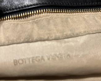 #32 Bogetta Veneta - Made in Italy - Leather Tote w/woven handbag - Black/Brown $240.00