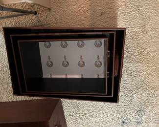 #353	Hard Brown Storage Box w/2 handles w/top - 24x16x11	 $25.00 
