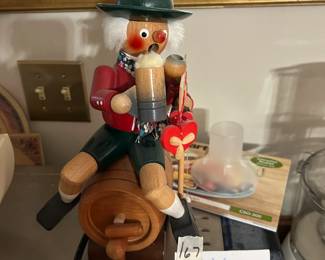 #167	Steinbach German Smoker, "Beer Barrel Rider" Oktoberfester No Nutcracker	 $70.00 
