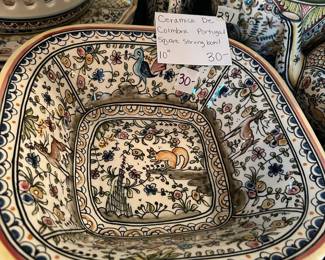 #291	Ceramica De Coimbra Portugal Square Serving Bowl - 10"	 $30.00 
