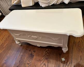 #48 White Painted Cedar Chest - 42x18x19 $75.00
#49 White Painted Cedar Chest - 42x18x19 $75.00