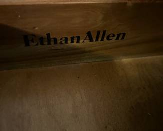 #75 Ethan Allen Curved Front Chest of 4 Drawers - 36x20x31 (as is finish on top) $120.00