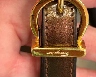 #135	Vintage Ferragamo Structured Shoulder Purse	 $25.00 
