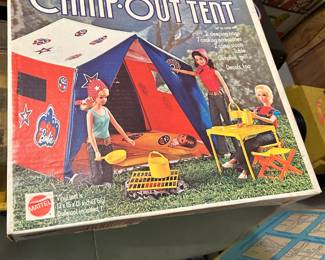 #389	Barbie Camp-out tent w/box	 $20.00 
