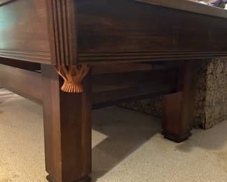 #77 Hawthorn by Brunswick Pool Table w/multiple sets of balls and Cue's - 90x45x32 - has slate w/leather pockets - You must move or have moved $500.00
