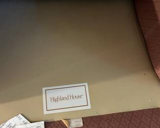 #370	highland club chair rose pattern 	 $35.00 
