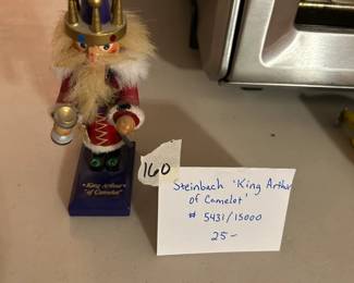 #160	Steinbach 'King Arthur of Camelot'  #5431/15000	 $25.00 
