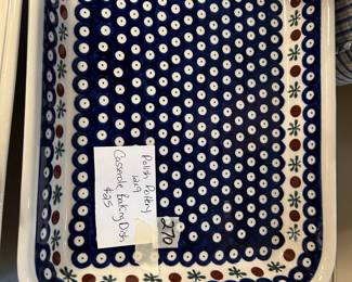#270	Polish Pottery Rectangular 12x9 Casserole Dish	 $25.00 
