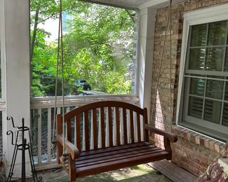 #90 Wood Redwood Hanging Swing - 48" long $125.00