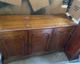#83 Cochrane Furniture Buffet with one drawer and 3 drawers as is finish 48x15x30 $65.00