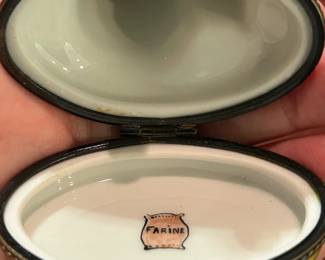 #202	Limoges windmill trinket box	 $60.00 
