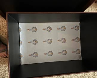 #352	Hard Brown Storage Box w/2 handles w/top - 24x16x11	 $25.00 
