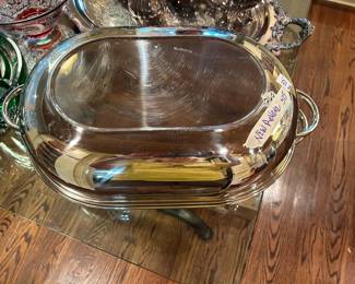 
#260	New Revereware Roaster Pan w/top and rack inside	 $50.00 
