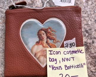 #230	Icon Cosmetic Bag Nwt "Venus Botticelli	 $20.00 
