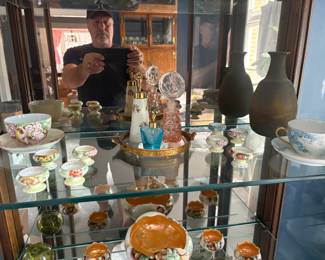. . . more treasures -- perfume bottles, cups and saucers, and more!