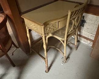. . . vintage wicker vanity