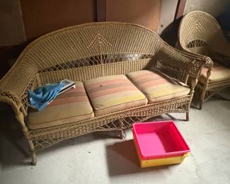 . . . vintage wicker couch