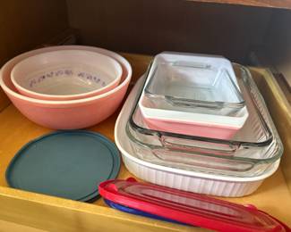. . . more vintage Pyrex and Corning Ware
