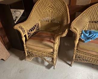 . . . vintage wicker rocker
