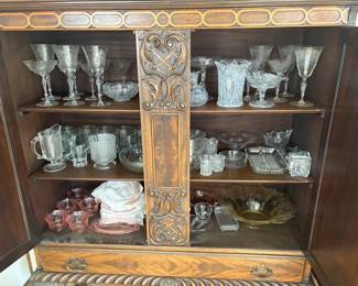 . . . with matching china hutch filled with treasures!