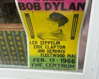 . . . RARE FIND -- Bob Dylan headlining in Massachusetts with Zeppelin, Clapton, Hendrix, and Fleetwood Mac -- WOW!
