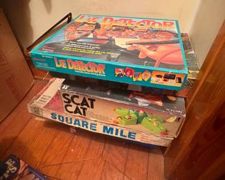. . . vintage Lie Detector, Scat Cat, Square Mile games