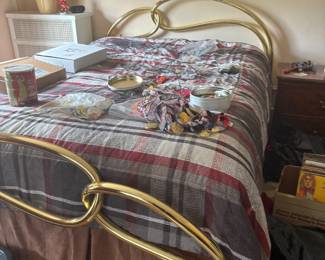 . . . brass bed