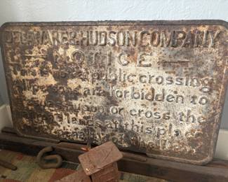 . . . RARE FIND -- vintage company sign