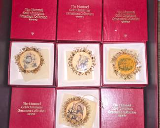 Hummel Gold Christmas Ornaments