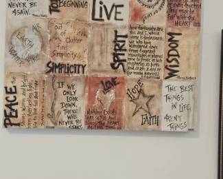 Inspirational wall hanging