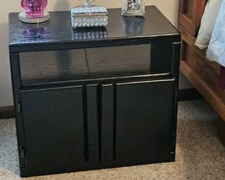 Black night stand