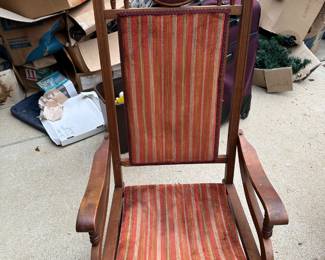 Antique cherry rocking chair