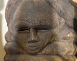 African Mende Sowei Sande Society Mask from Sierra Leone