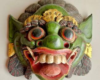 Balinese carved wood mask
