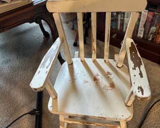 Antique children's rocking chair