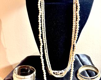 Bone necklaces and bracelets