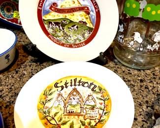 Set of cheese plates