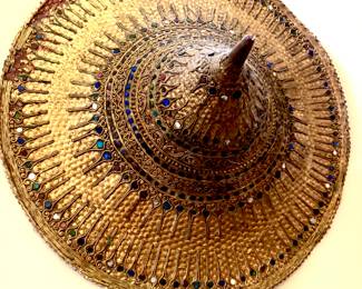 Vintage Asian woven hats