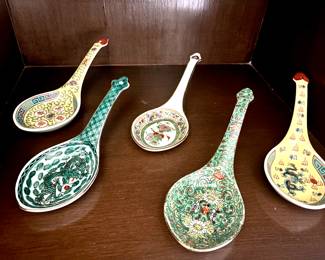 Vintage Chinese serving spoons