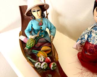 Thai fruit vendor doll