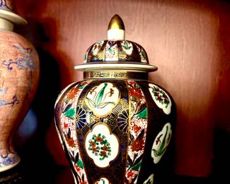 Vintage Japanese Imari ginger jar