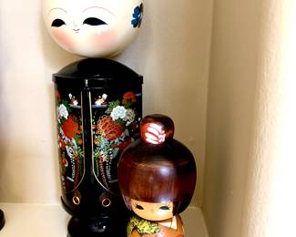 Japanese wooden dolls