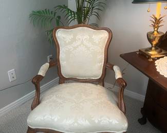 Pair French style side chairs