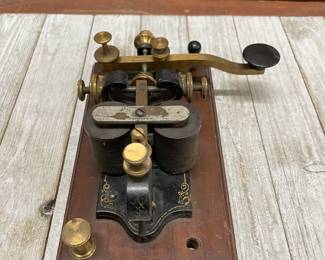 Antique telegraph key