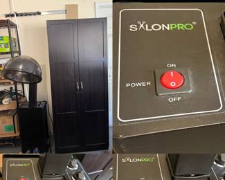 SalonPro lonic Hooded Hair Dryer with Rolling Stand