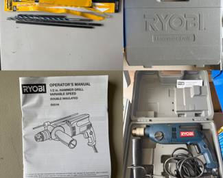 Ryobi 1/2” Hammer Drill Variable Speed Double Insulated