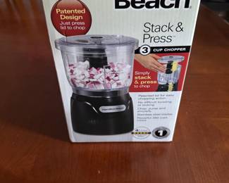 Hamilton Beach Stack & Press 3 cup Chopper